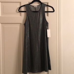 Tobi Grey Metallic dress